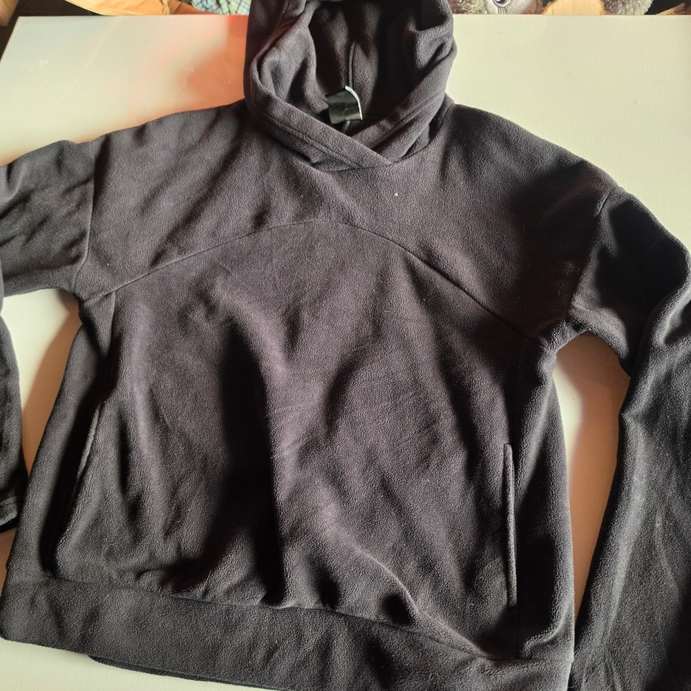 Nike Mens Fleece Hoodie Black Pullover Sweatshirt XS 33-10